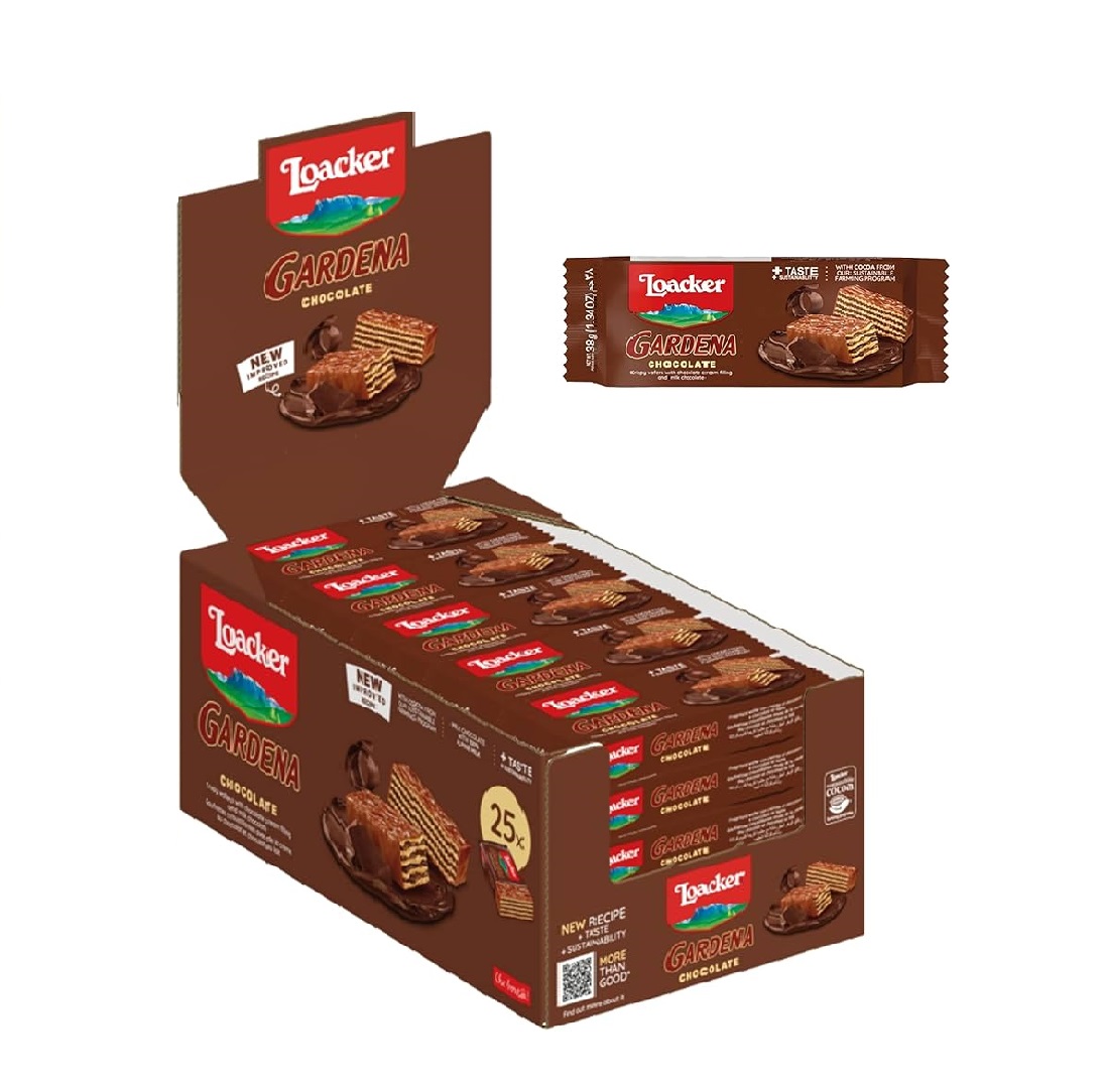 "Loacker Wafer Gardena Choco Box (38gr X 25pz) " - Loacker