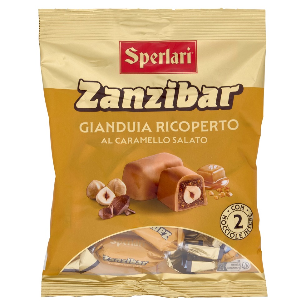 Sperlari Zanzibar Cioccolattini Ricoperti di Caramello Salato 117 gr