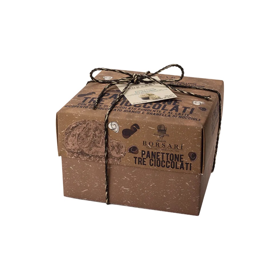 Borsari Panettone Tre Cioccolati 750 gr ast