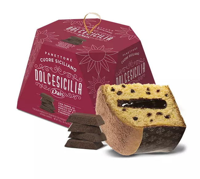 "Dais Panettone Cuore Cioccolato Modica (750 gr)" - Dais