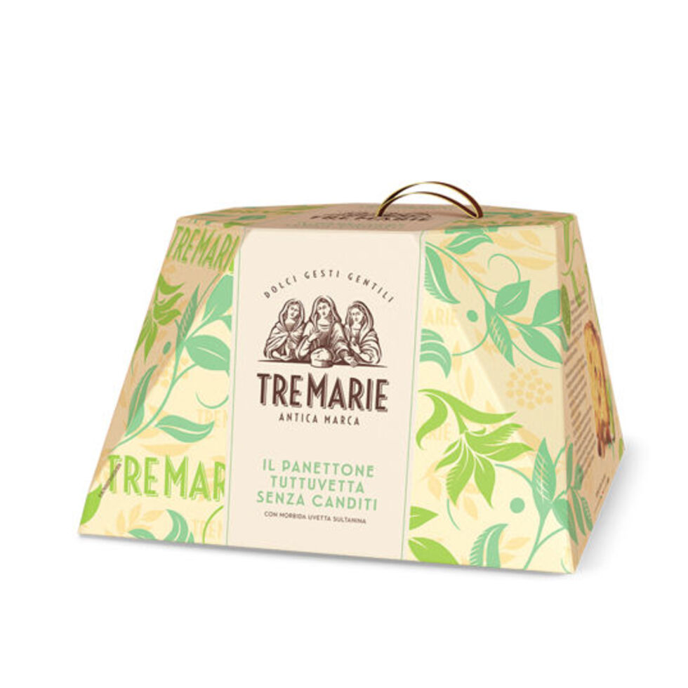 Tre Marie Panettone Milanese senza Canditi 1 kg Tuttuvetta