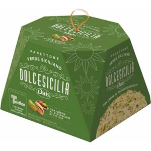 Dais Panettone Verde Siciliano Ricoperto Crema Pistacchio (800 gr) - Dais