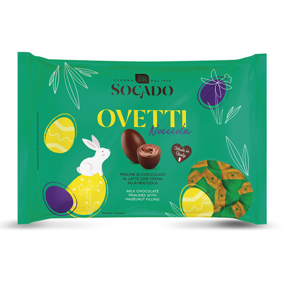 Socado Ovetti Latte/Nocciola 400gr