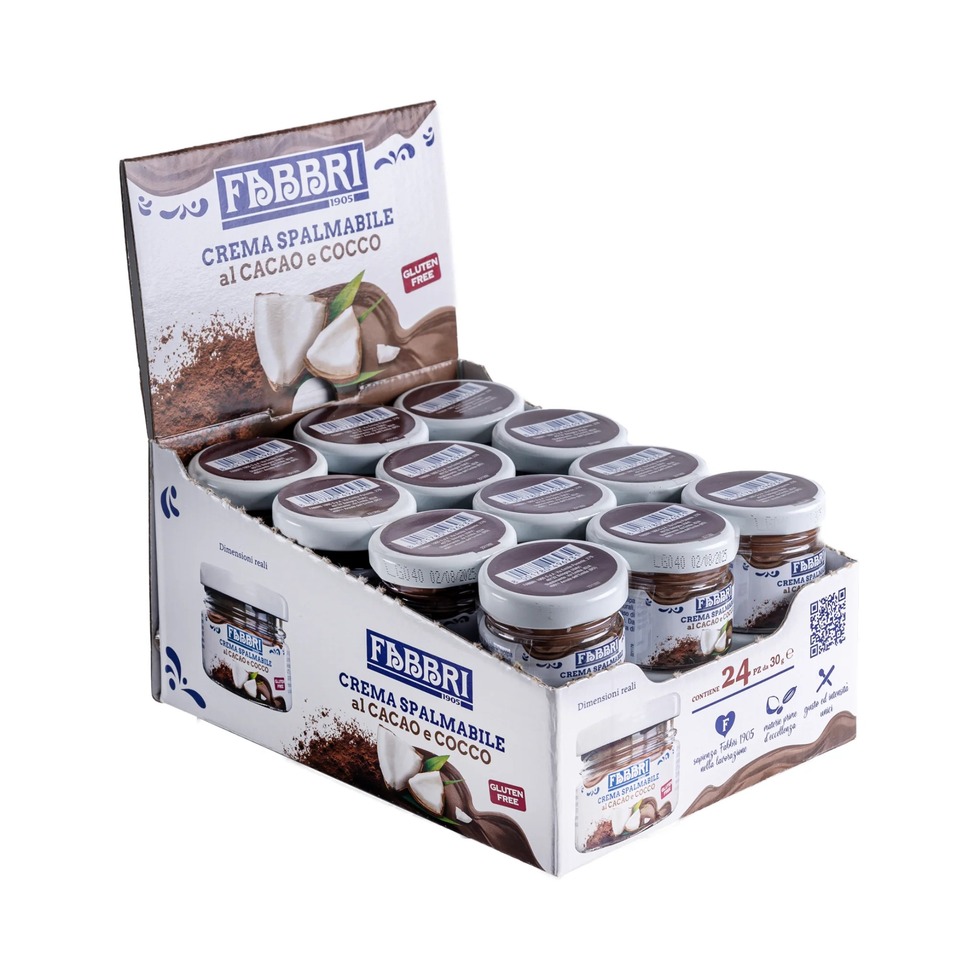 Fabbri Crema Spalmabile Cacao e Cocco 30 gr x  24