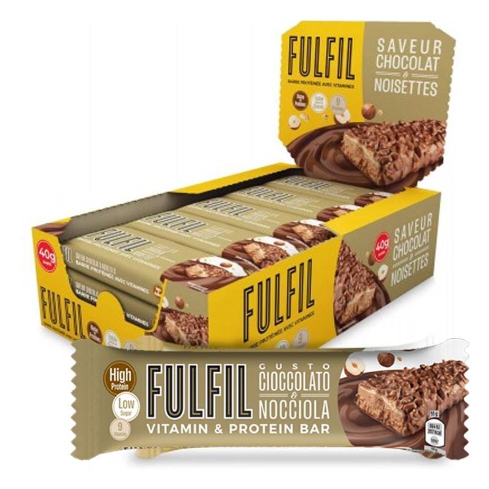 Fulfil Barrette Proteiche Nocciola e Cioccolato 55gr x 15