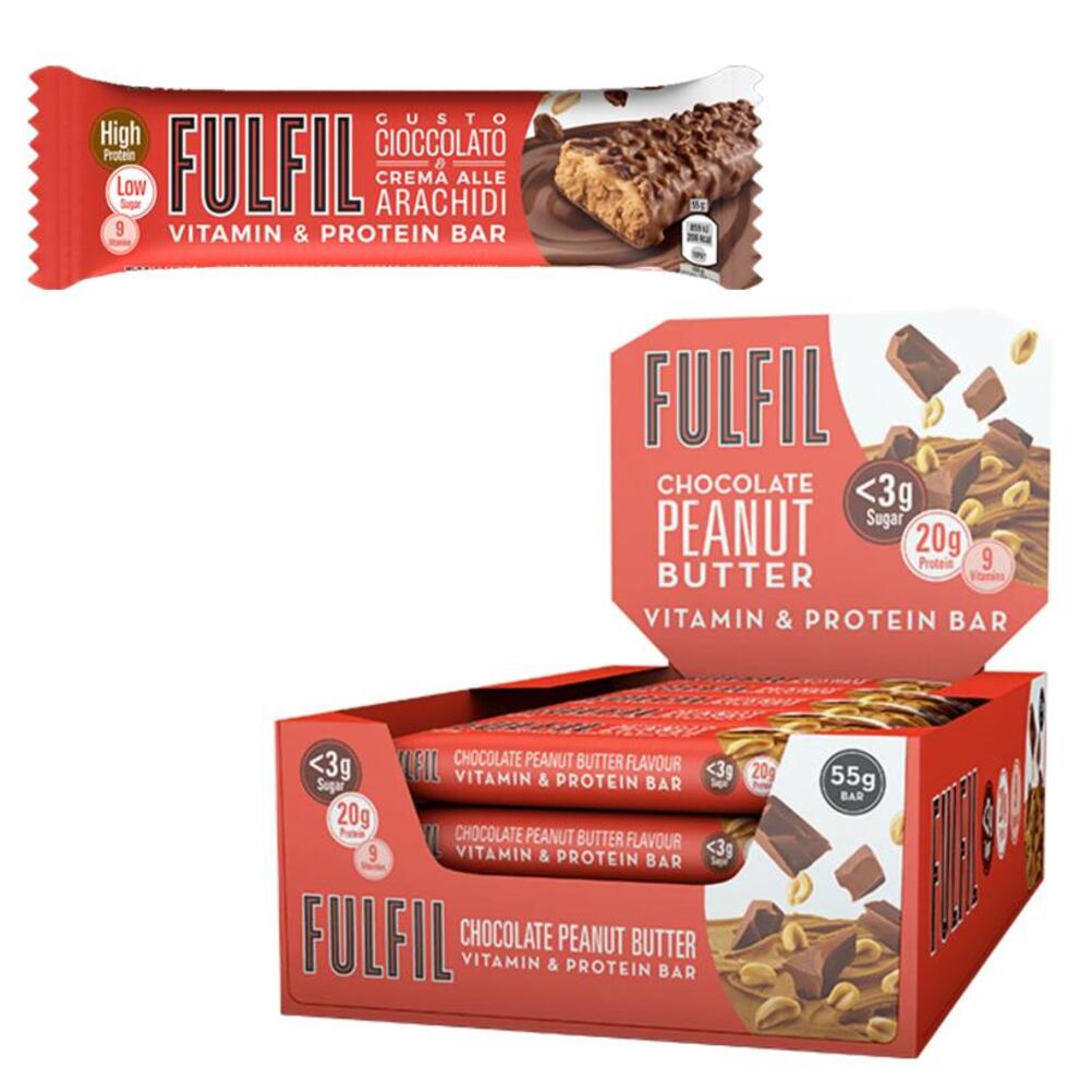 Fulfil Barrette Proteiche Arachidi e Cioccolato 55gr x 15