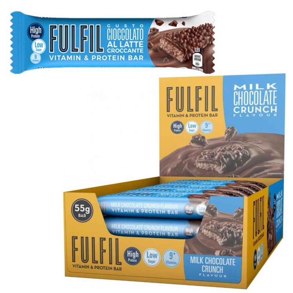 Fulfil Barrette Proteiche Cioccolato al Latte Croccante 55gr x 15
