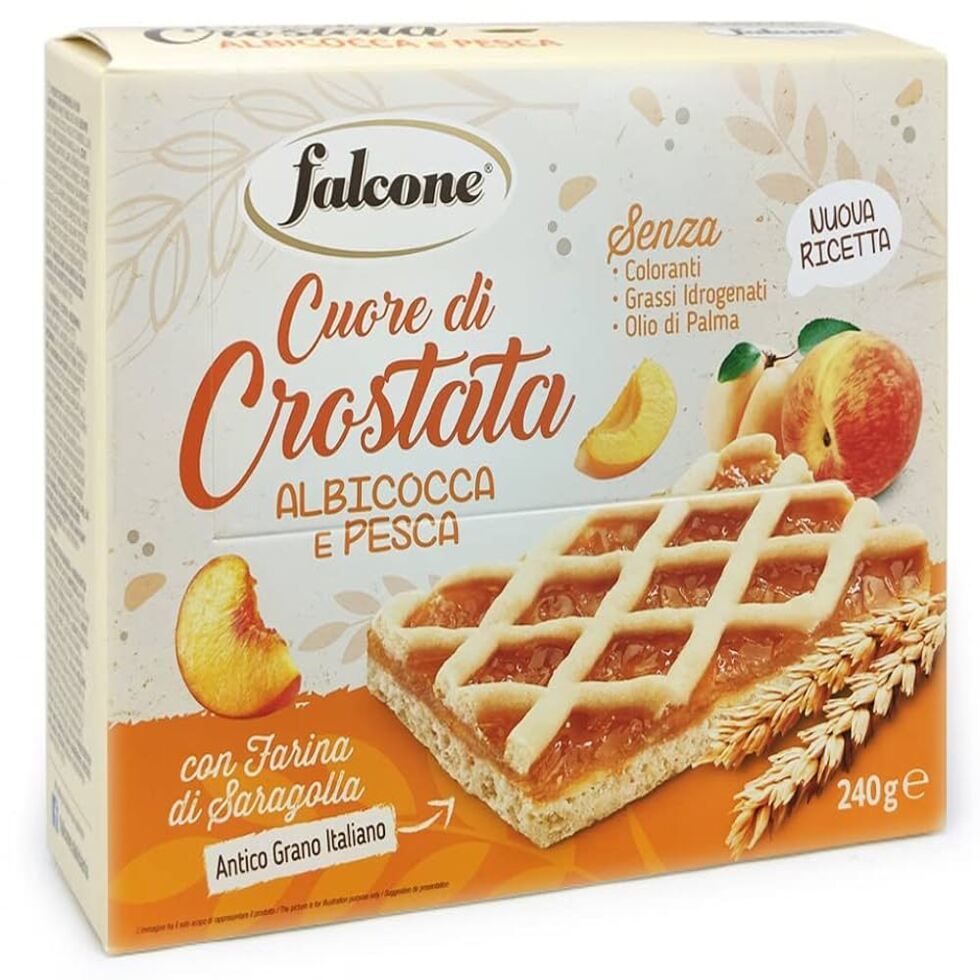 Falcone Cuore di Crostata all'Albicocca e Pesca gr240