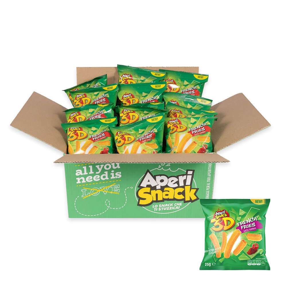 "French Fries box da 36pz x 25gr" - Aperi Snack