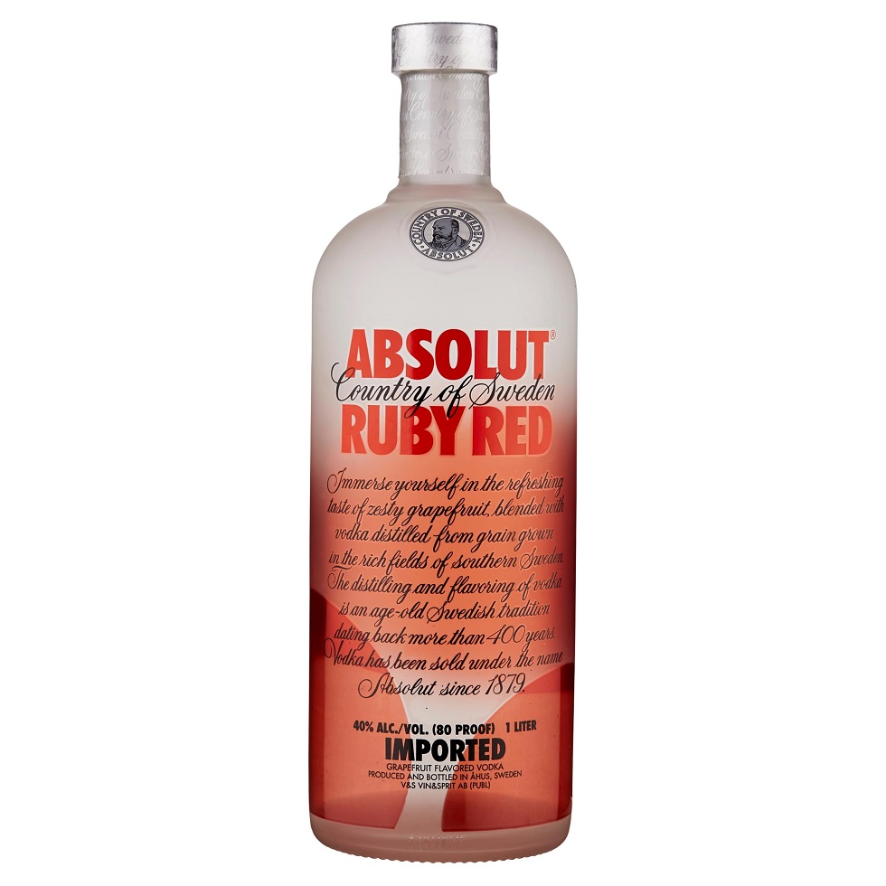 Vodka Absolut Ruby Red lt 1