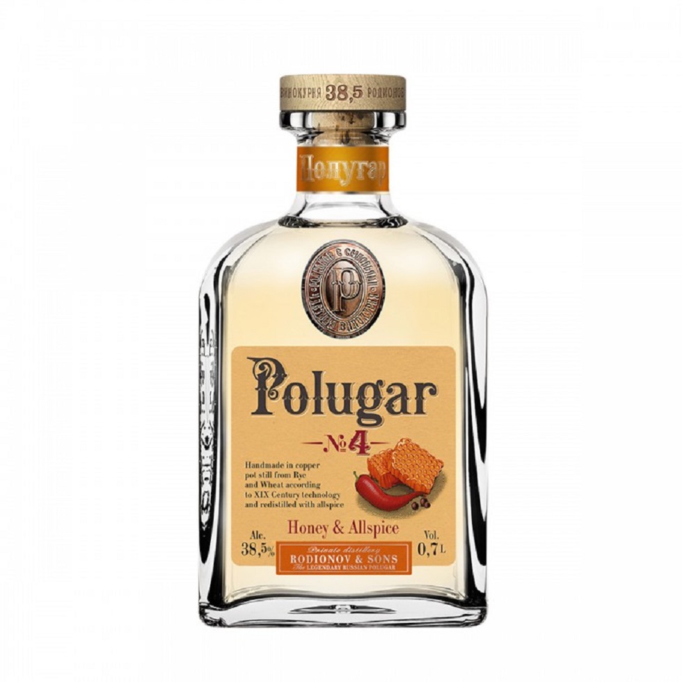 Polugar Vodka n 4 Honey & Allspice cl 70
