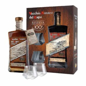 "Vecchio Amaro del Capo Riserva 100TH (70 cl)" - Caffo (Astucciato con 2 Bicchieri)