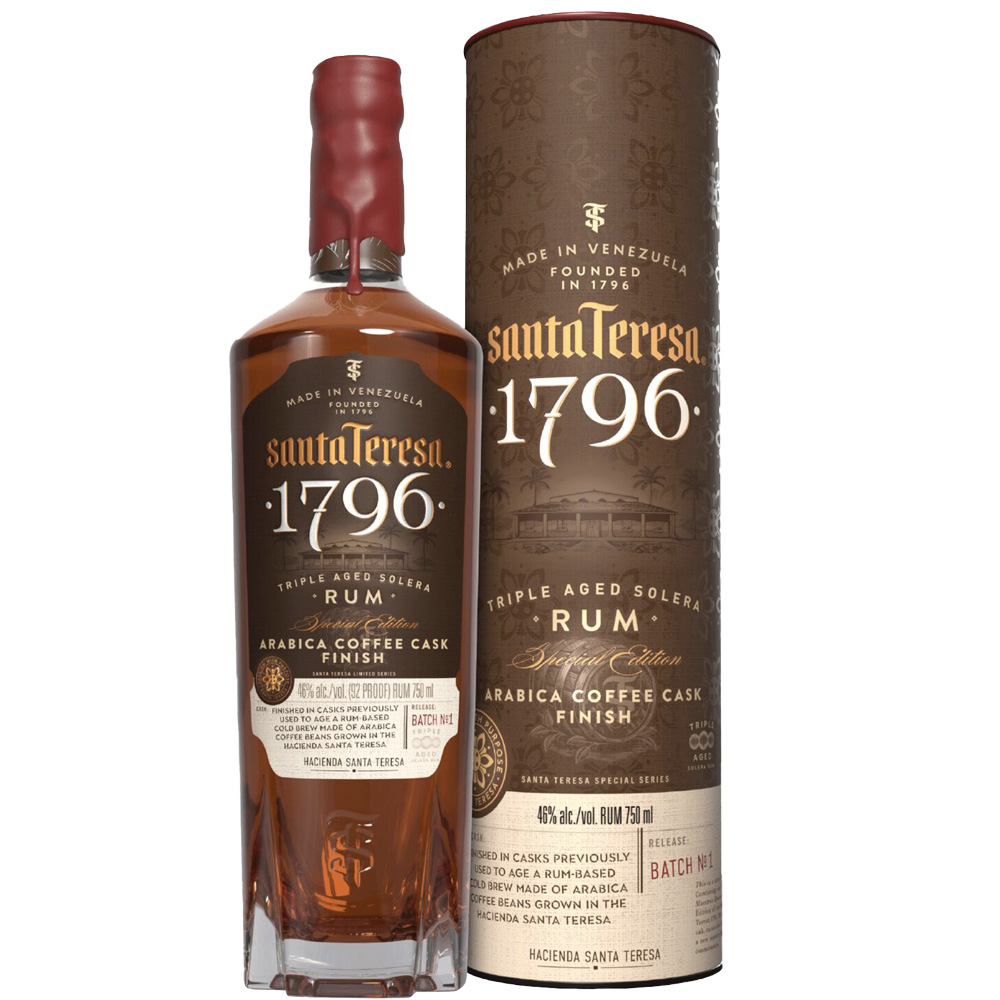 "Santa Teresa 1796 Rum Arabica Coffee Cask Astucciato (70 cl)" - Santa Teresa