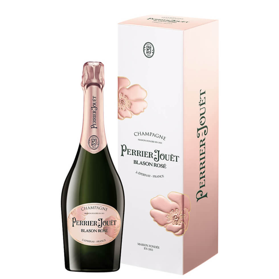 "Champagne Brut Rosé Blason Rosé AOC"- Perrier-Jouët (Astucciato)
